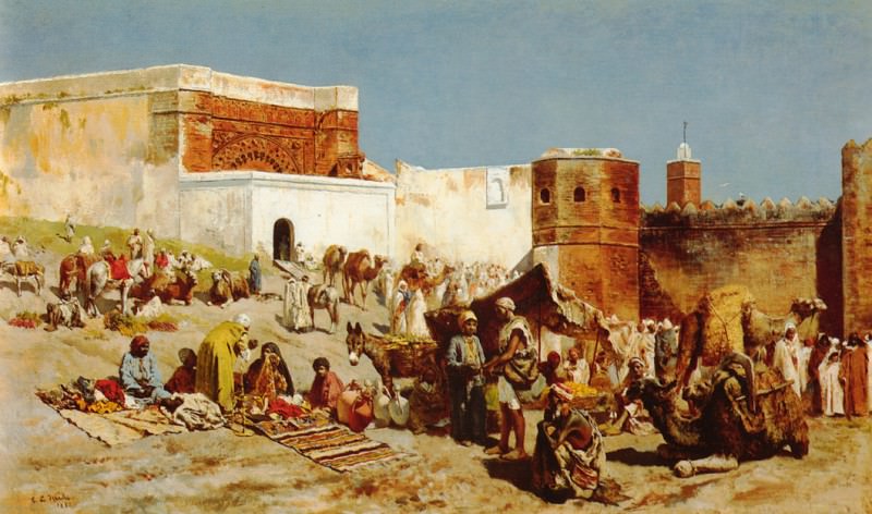 Weeks Edwin Lord Open Market Morocco. Эдвин Лорд Уикс