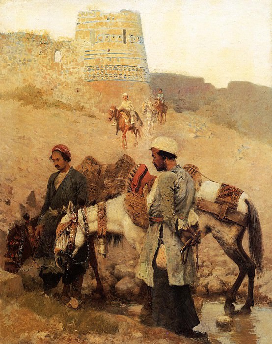 Weeks Edwin Lord Traveling in Persia, Edwin Lord Weeks