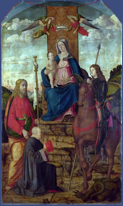 Giovanni Martini da Udine - The Virgin and Child with Saints. Part 3 National Gallery UK