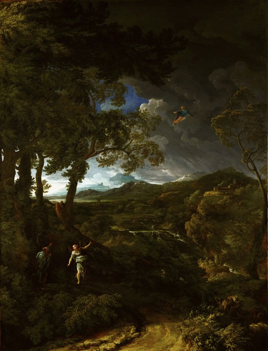 Gaspard Dughet - Landscape with Elijah and the Angel. Part 3 National Gallery UK