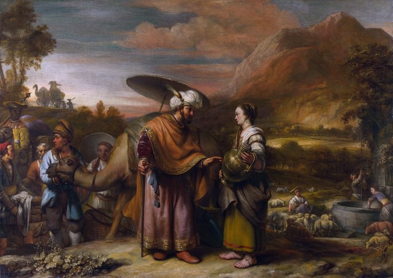 Экхаут, Гербранд ван ден - Ревекка и Елиезер у источника. Часть 3 Национальная галерея