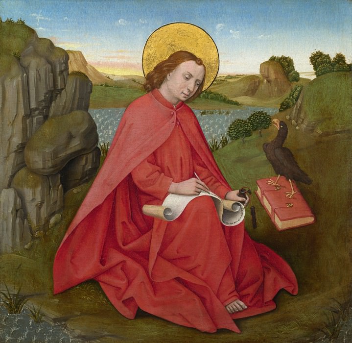 Южнонемецкий мастер, ок 1460-70 - Святой Иоанн на Патмосе. Часть 3 Национальная галерея