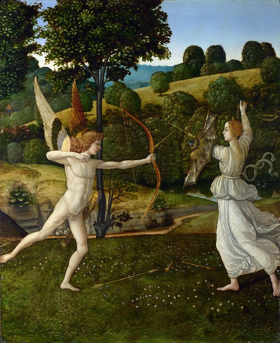 Gherardo di Giovanni del Fora - The Combat of Love and Chastity. Part 3 National Gallery UK