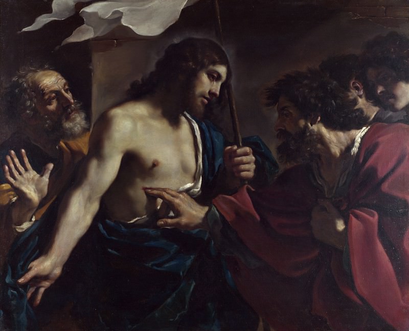 Guercino - The Incredulity of Saint Thomas. Part 3 National Gallery UK