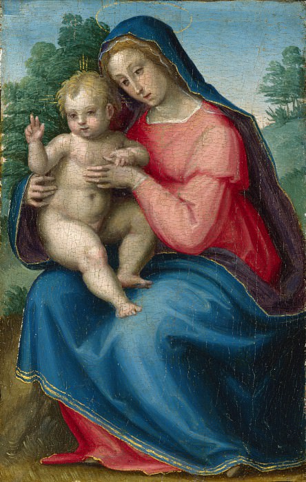 Giovanni Antonio Sogliani - The Madonna and Child. Part 3 National Gallery UK