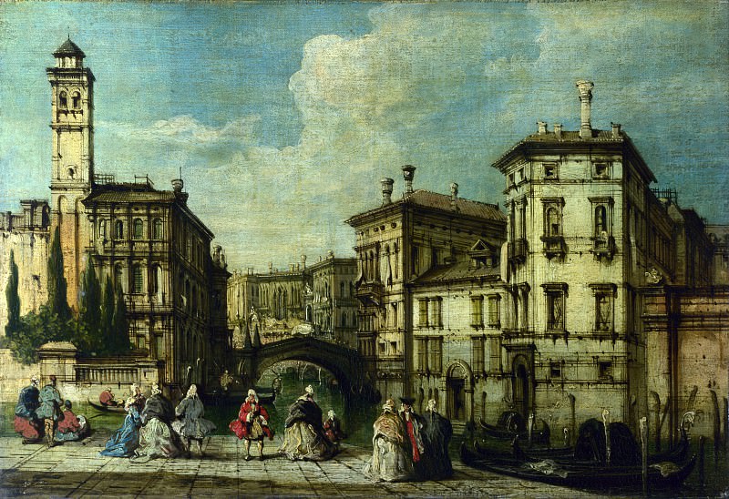 Франческо Гварди (имитатор) - Венеция - Въезд в Каннареджо. Часть 3 Национальная галерея