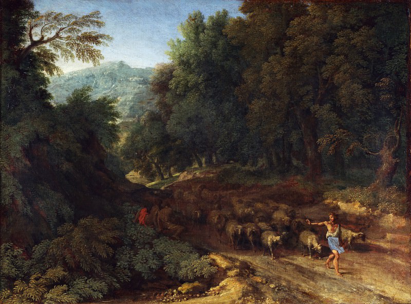 Gaspard Dughet - Landscape with a Shepherd and his Flock. Part 3 National Gallery UK