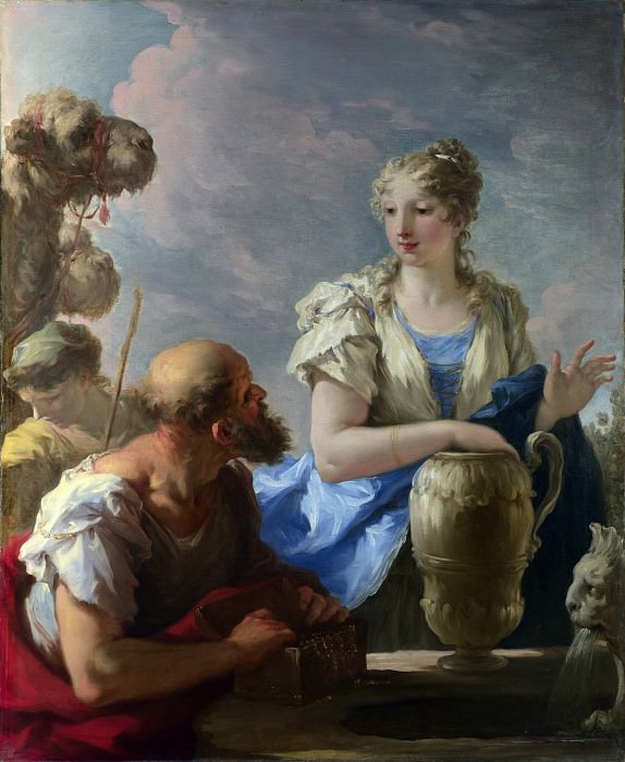 Giovanni Antonio Pellegrini - Rebecca at the Well. Part 3 National Gallery UK