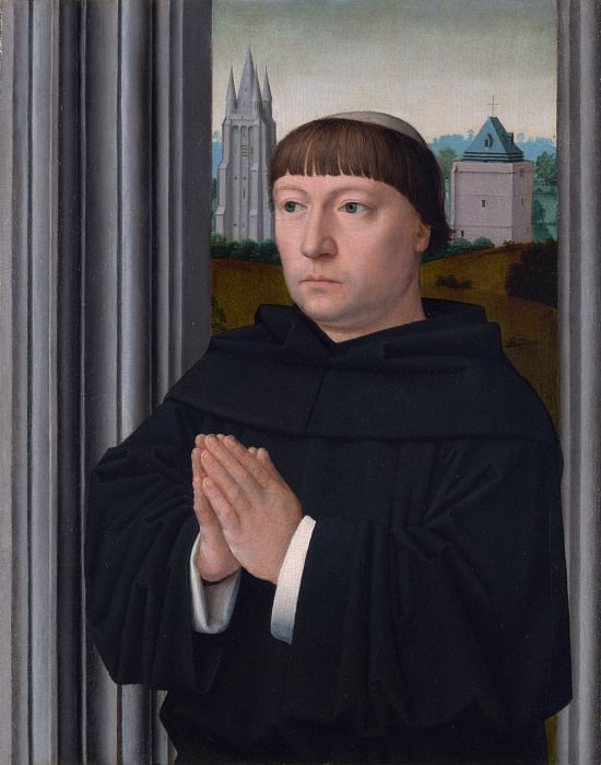 Gerard David - An Augustinian Friar Praying. Part 3 National Gallery UK