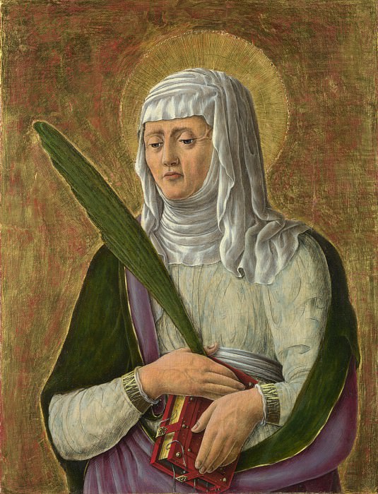 Giorgio Schiavone - A Female Saint. Part 3 National Gallery UK