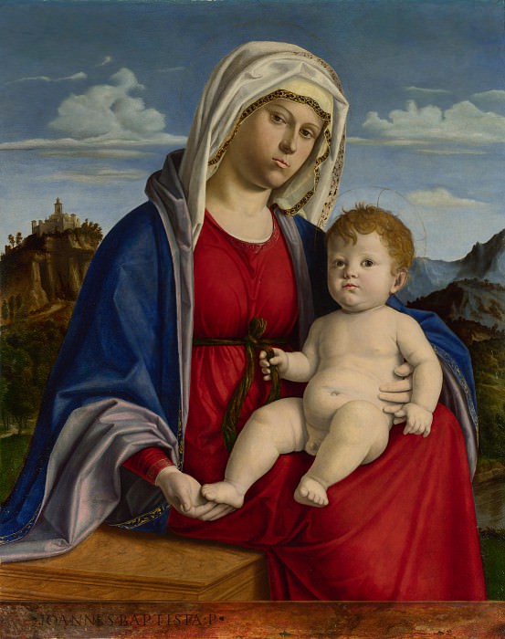 Giovanni Battista Cima da Conegliano - The Virgin and Child. Part 3 National Gallery UK