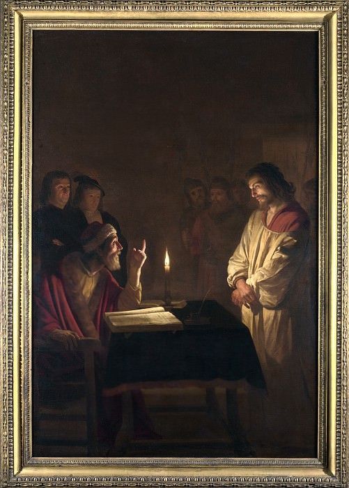 Gerrit van Honthorst - Christ before the High Priest. Part 3 National Gallery UK
