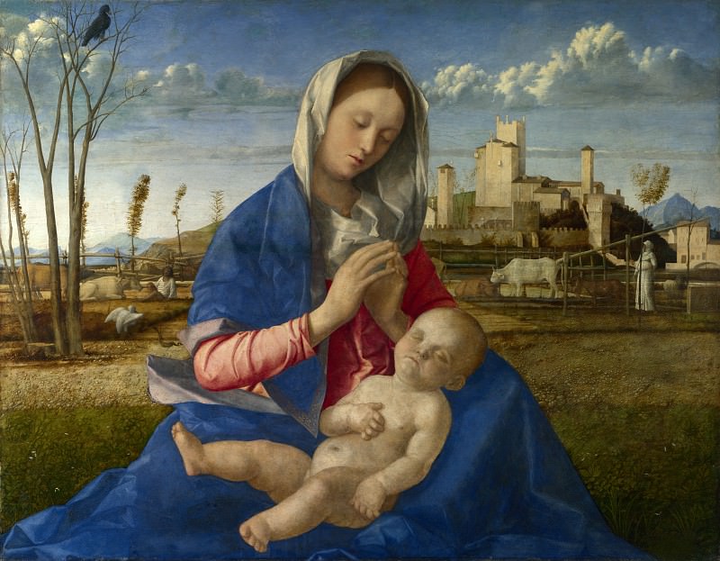 Giovanni Bellini - Madonna of the Meadow. Part 3 National Gallery UK