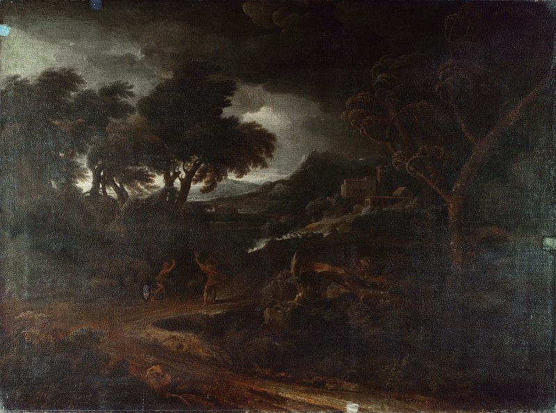 Gaspard Dughet - Landscape with a Storm. Part 3 National Gallery UK
