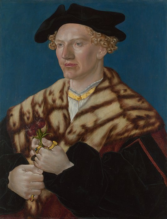 Южнонемецкий мастер, 1530-е - Мужской портрет. Часть 3 Национальная галерея