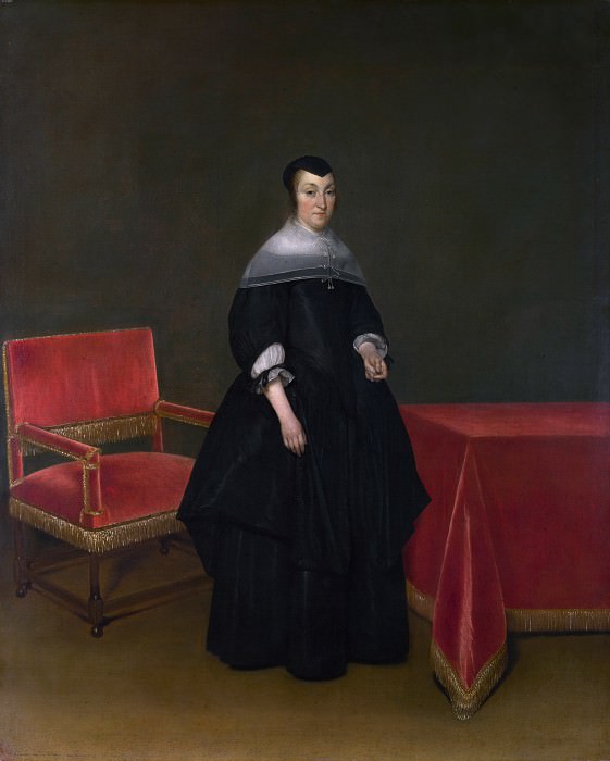 Gerard ter Borch - Portrait of Hermanna van der Cruis. Part 3 National Gallery UK