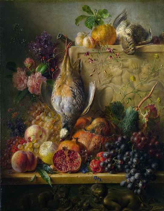 Георг Якоб Ян ван Ос - Фрукты, цветы и дичь. Часть 3 Национальная галерея