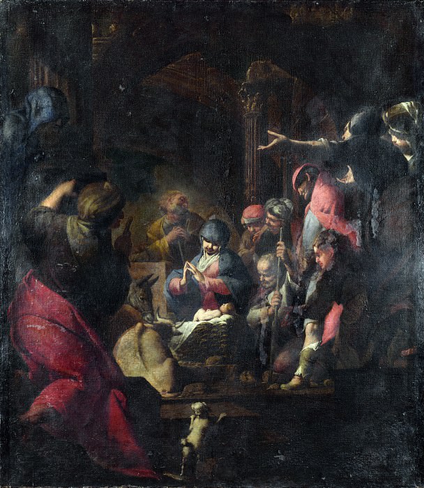 Giovanni Battista Spinelli - The Adoration of the Shepherds. Part 3 National Gallery UK