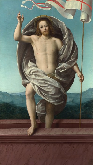 Gaudenzio Ferrari - Christ rising from the Tomb. Part 3 National Gallery UK