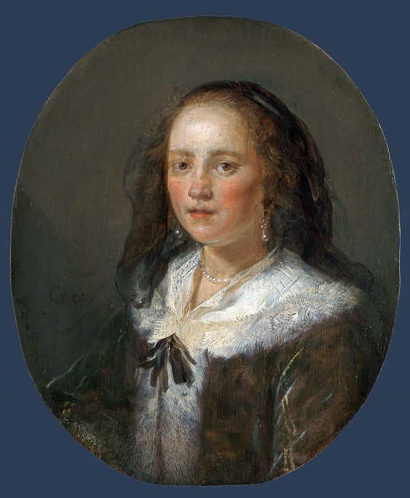 Геррит Доу - Портрет молодой женщины. Часть 3 Национальная галерея