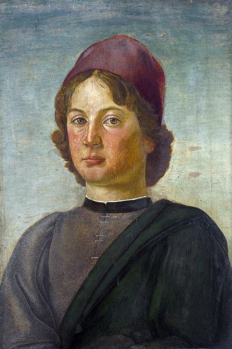 Флорентийская школа, ок 1475-00 - Портрет молодого человека. Часть 3 Национальная галерея