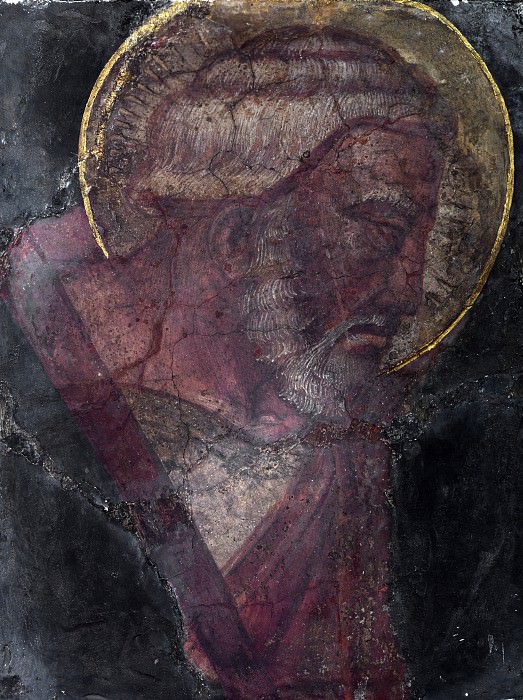 Italian, Florentine - Head of a Male Saint. Part 3 National Gallery UK