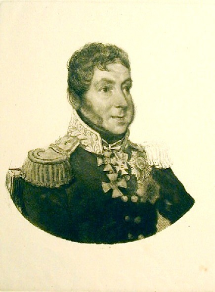 Portrait of Prince Alexei Ivanovich Gorchakov. 1810 20 th BN, soft ground, Roulette. 27, 9x21, 5 Rybinsk. jpeg. Orest Adamovich Kiprensky
