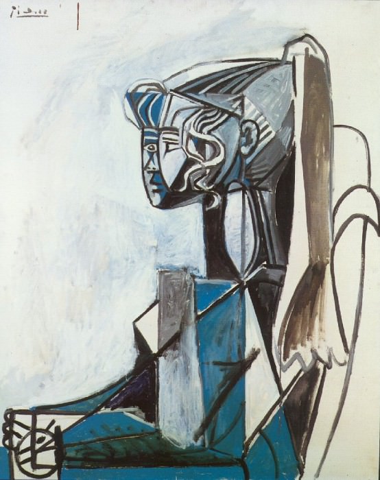 1954 Portrait de Sylvette David 28. Пабло Пикассо (1881-1973) Период: 1943-1961