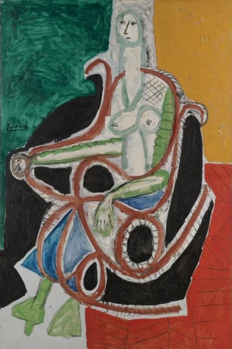 1956 Femme dans un rocking-chair. Pablo Picasso (1881-1973) Period of creation: 1943-1961