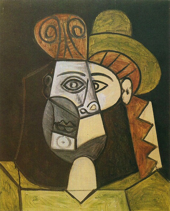 1947 TИte de femme, Pablo Picasso (1881-1973) Period of creation: 1943-1961