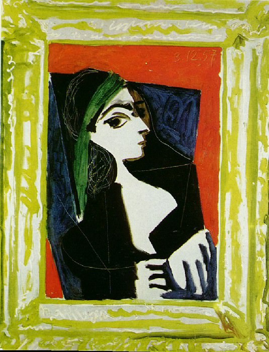 1957 Portrait de Jacqueline 1, Pablo Picasso (1881-1973) Period of creation: 1943-1961