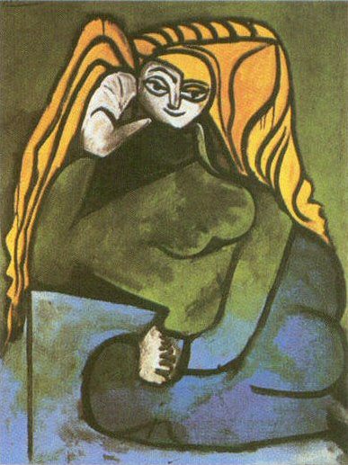 1952 Portrait de Madame HВlКne Parmelin. Пабло Пикассо (1881-1973) Период: 1943-1961