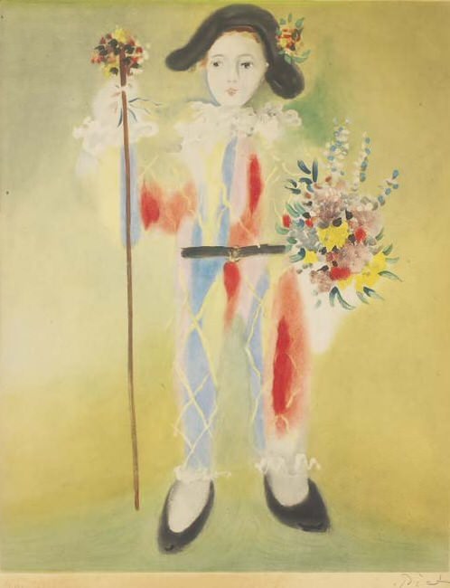 1960 Arlequin. Пабло Пикассо (1881-1973) Период: 1943-1961