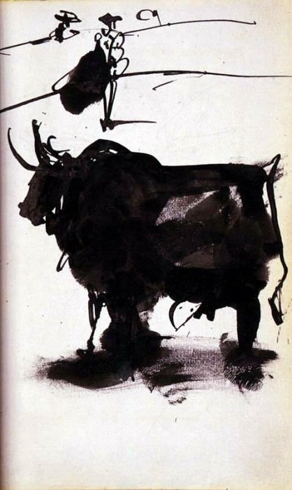 1955 La tauromachie [El Citor del Toro], Pablo Picasso (1881-1973) Period of creation: 1943-1961