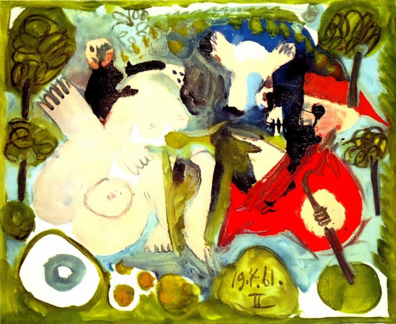 1961 Le dВjeuner sur lherbe (Manet) 2. Пабло Пикассо (1881-1973) Период: 1943-1961