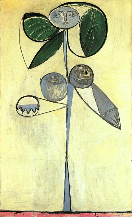 1946 La femme-fleur (FranЗoise Gilot) 1. Пабло Пикассо (1881-1973) Период: 1943-1961