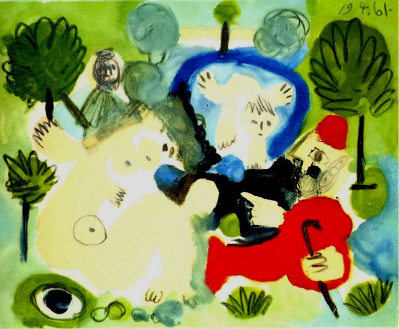 1960 Le dВjeuner sur lherbe (Manet) 1. Pablo Picasso (1881-1973) Period of creation: 1943-1961