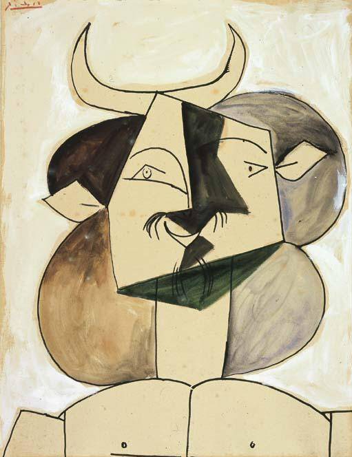 1946 Le faune Е moustache. Пабло Пикассо (1881-1973) Период: 1943-1961
