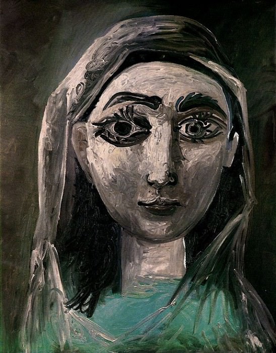 1961 Portrait de Jacqueline. Пабло Пикассо (1881-1973) Период: 1943-1961