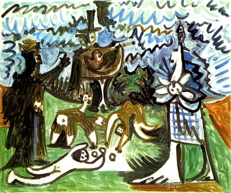 1960 Guitariste et personnages dans un paysage III. Pablo Picasso (1881-1973) Period of creation: 1943-1961
