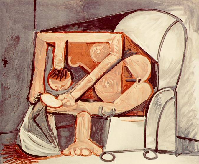 1961 Femme Е la toilette, Пабло Пикассо (1881-1973) Период: 1943-1961