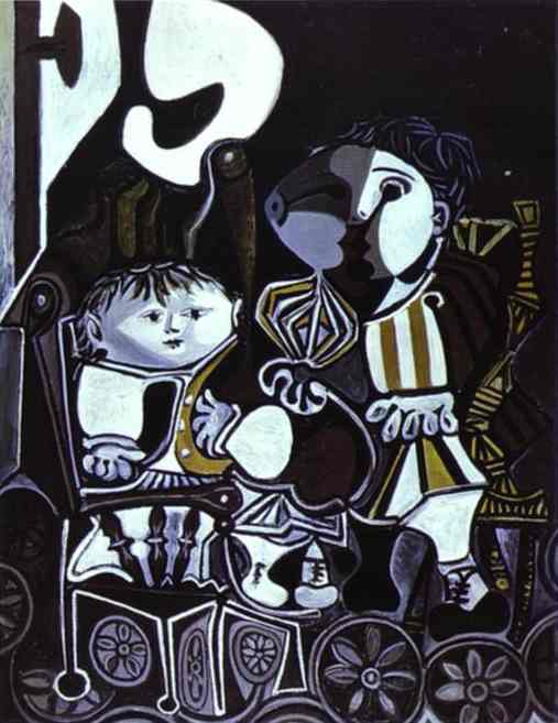 1950 paloma et Claude , enfants de Picasso. Pablo Picasso (1881-1973) Period of creation: 1943-1961