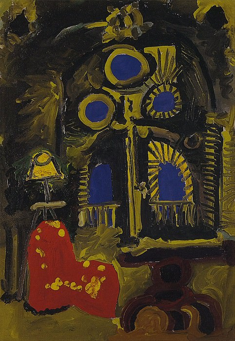 1958 La Californie - IntВrieur au fauteuil rouge. Pablo Picasso (1881-1973) Period of creation: 1943-1961