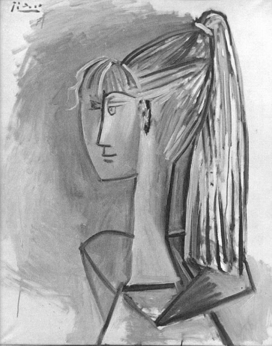 1954 Portrait de Sylvette David 02. Pablo Picasso (1881-1973) Period of creation: 1943-1961