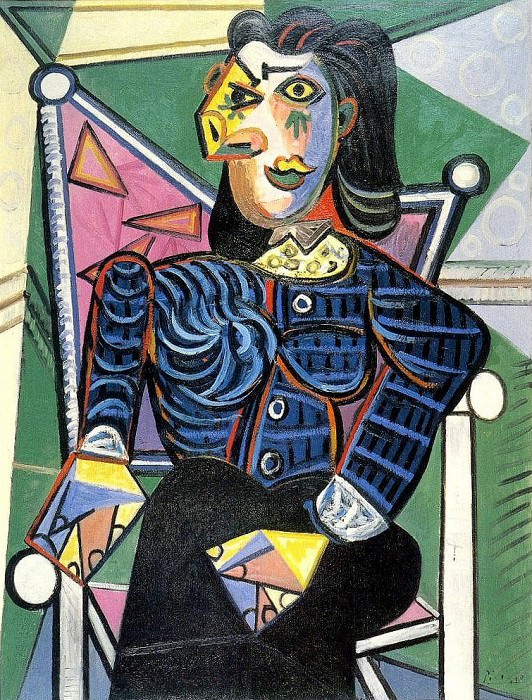 1944 Femme assise dans un fauteuil. Pablo Picasso (1881-1973) Period of creation: 1943-1961