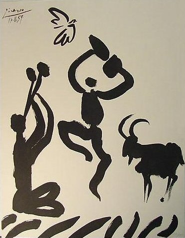 1959 La danse du berger. Пабло Пикассо (1881-1973) Период: 1943-1961