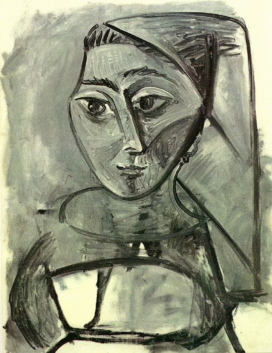 1955 Portrait de Jacqueline. Pablo Picasso (1881-1973) Period of creation: 1943-1961