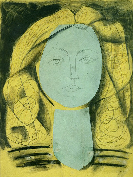 1946 Portrait de FranЗoise 3. Пабло Пикассо (1881-1973) Период: 1943-1961