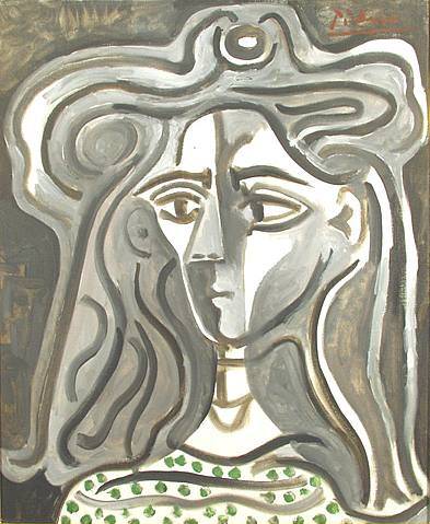 1960 Buste de femme. Пабло Пикассо (1881-1973) Период: 1943-1961