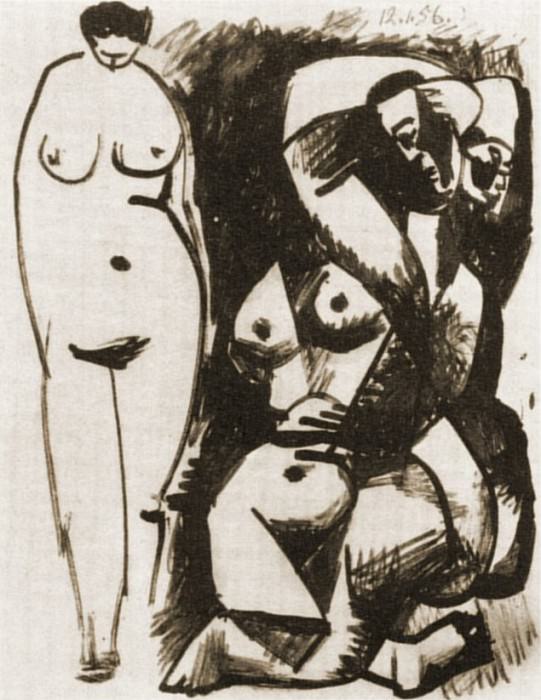 1956 Deux nus. Пабло Пикассо (1881-1973) Период: 1943-1961